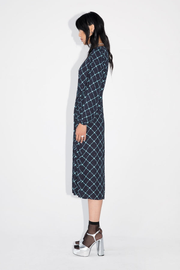 LONG WRAP DRESS