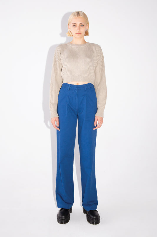Cropped Pullover Sweater