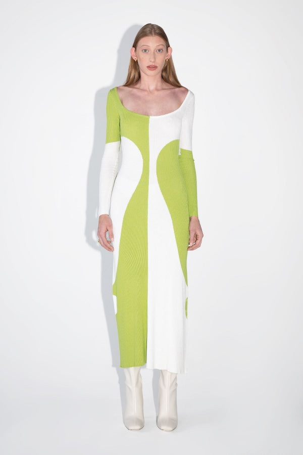 Square Neck Long Dress