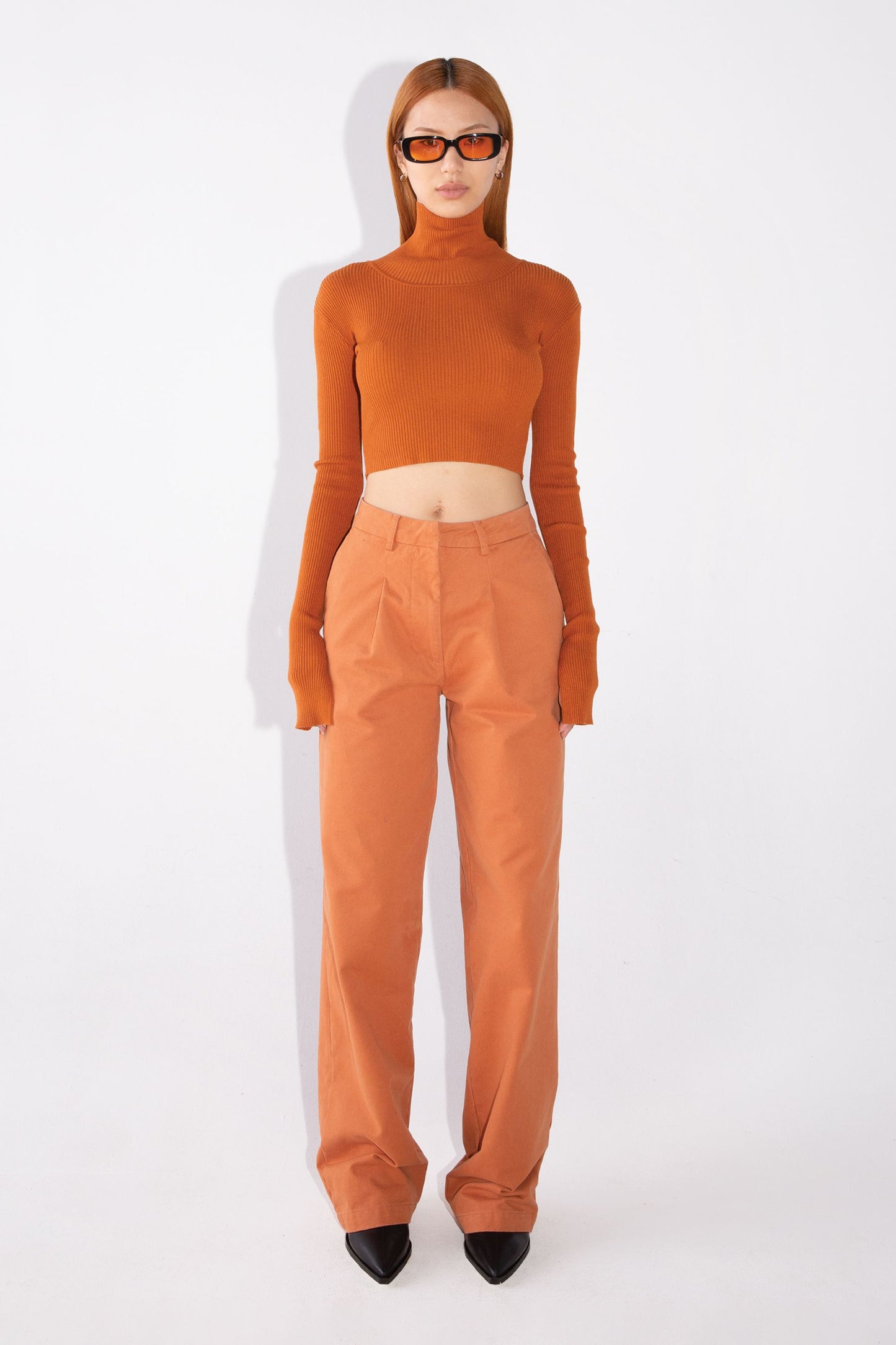 Cropped Turtleneck