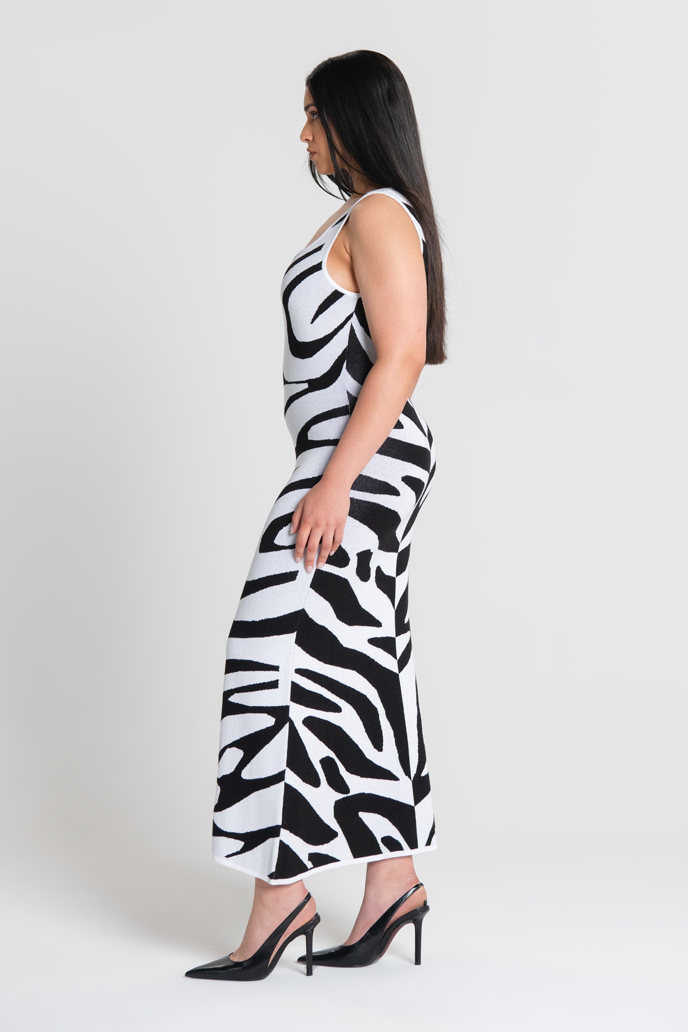 Inc black and white dress hotsell